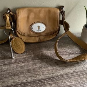 Small Leather Fossil Crossbody